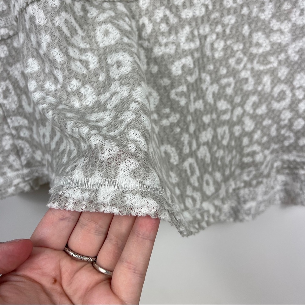 3 for $30 Altar’d State Cheetah Print Waffle Top - Picture 9 of 11